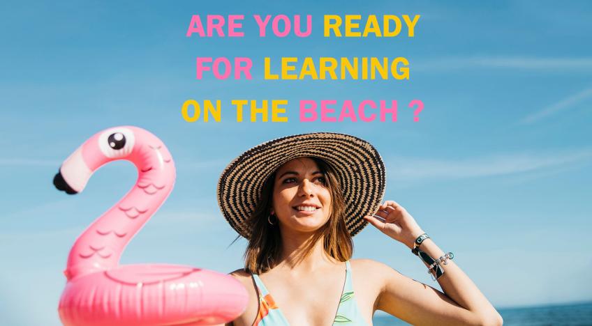 beach felfújható flamingó lány tengerpart