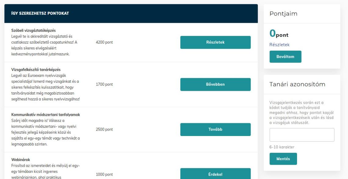 Pontgyűjtő program_pontszerzes