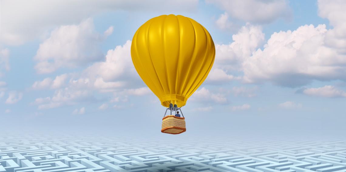 sárga ballon