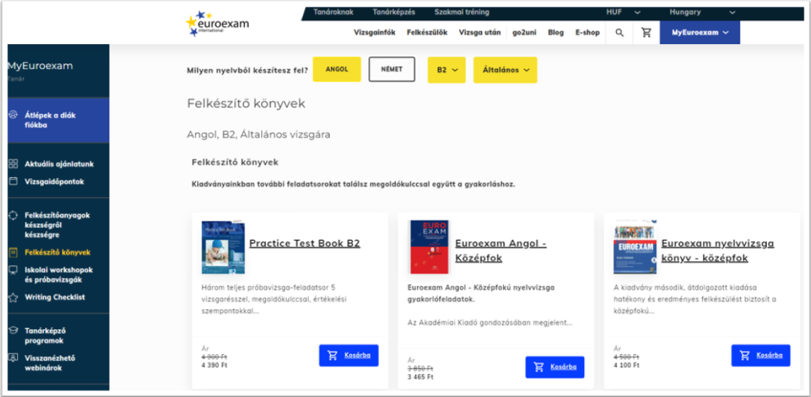 Kiadványok - tanári fiók