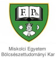 Miskolci Egyetem Bölcseszettudományi Kar Modern Filológiai Intézet logo